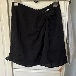 NWT Reformation black Aloma mini skirt